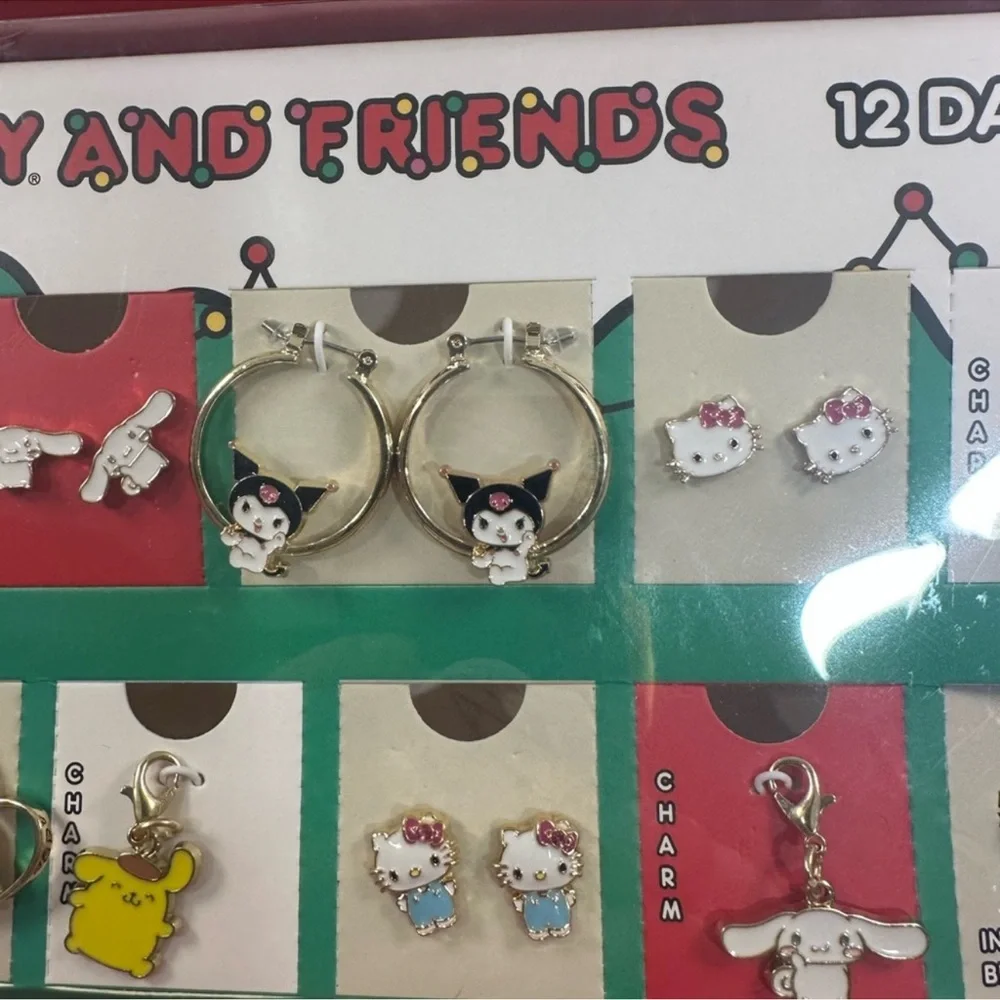 🆕 Hello Kitty 12 Day Jewelry Set & Travel Organizer